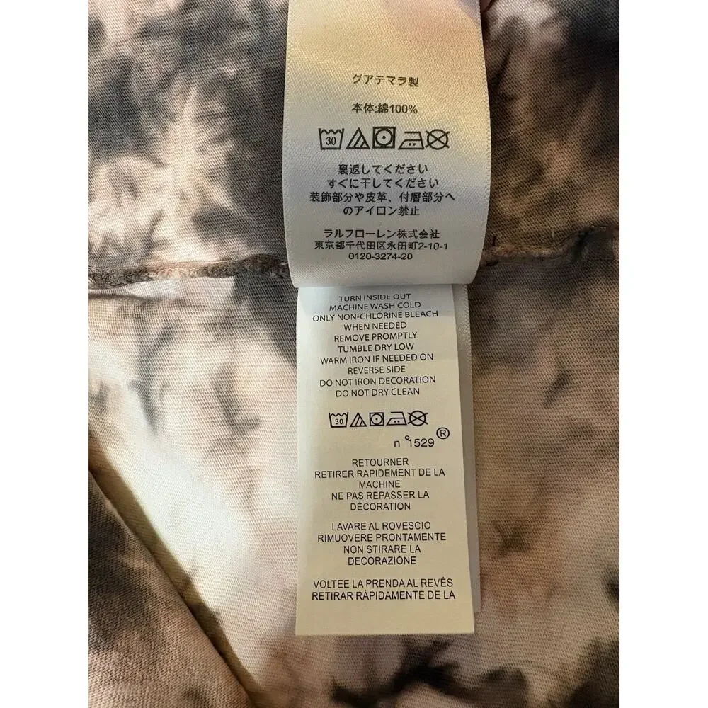 Polo Ralph Lauren Polo Bear Tie-Dye Graphic Tee Men's M Cotton Classic Fit